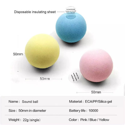 Smart Interactive Cat Toy Ball with Sound & Catnip | EURO VIBE