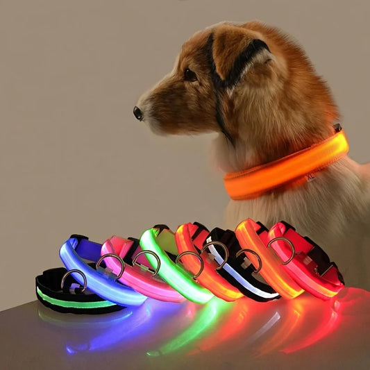 Nylon LED Night Safety Pet Collar