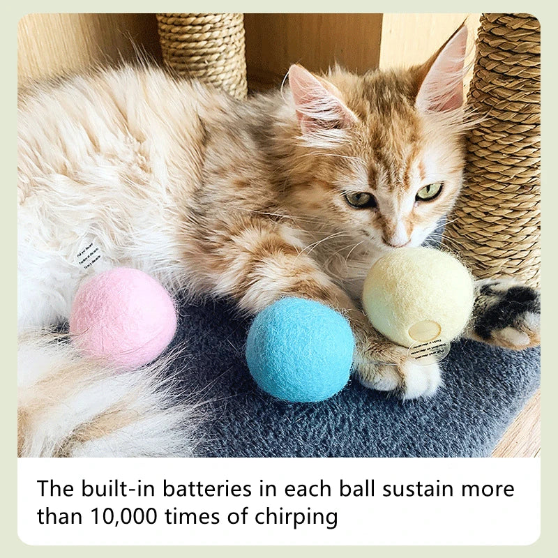 Smart Interactive Cat Toy Ball with Sound & Catnip | EURO VIBE