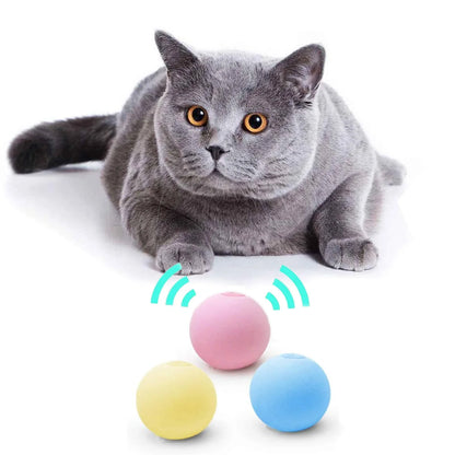 Smart Interactive Cat Toy Ball with Sound & Catnip | EURO VIBE