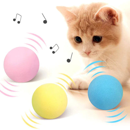 Smart Interactive Cat Toy Ball with Sound & Catnip | EURO VIBE